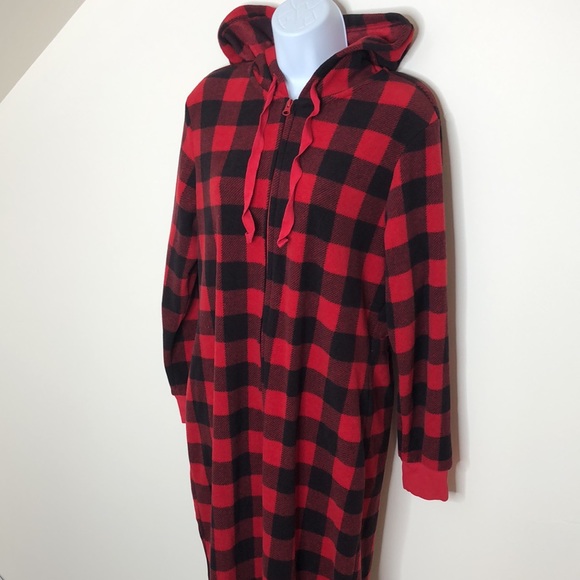 Women’s Gap Maternity Hooded Flannel Onesie - Picture 2 of 6